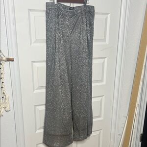 Dressed in LALA Silver Wide Leg Pants